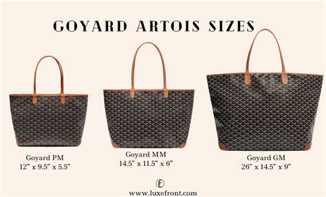 goyard st louis ebay|Goyard artois size comparison.